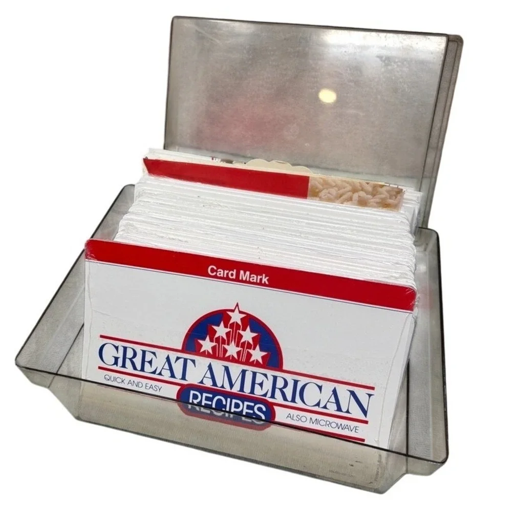 Vintage Great‎ American Recipes Card Collection Box Set 1988 Microwave Cooking